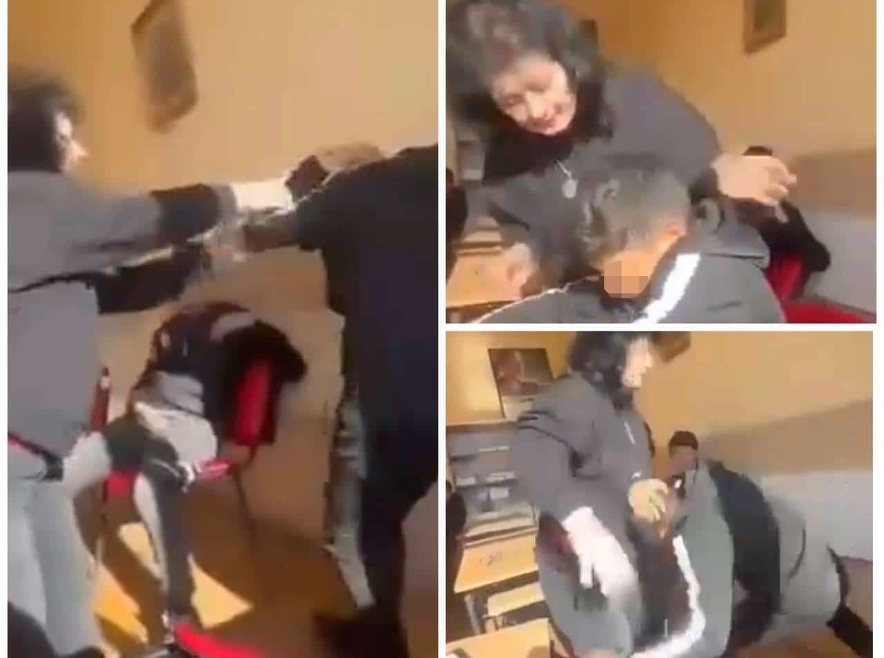 Насилие на дете Снимка Скрийншот от видео
Учителка посяга на ученик