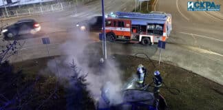 Горящ автомобил