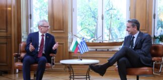 Премиерите акад. Николай Денков и Кириакос Мицотакис