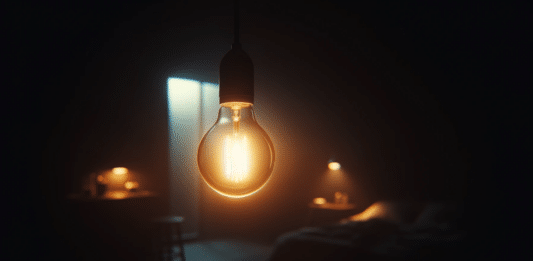 Спиране на ток , тока, Електрическа крушка