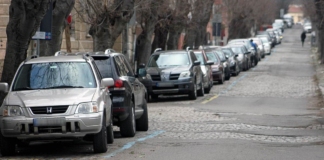 Синя зона, автомобили, коли