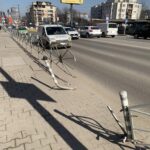 Опасен парапет в София