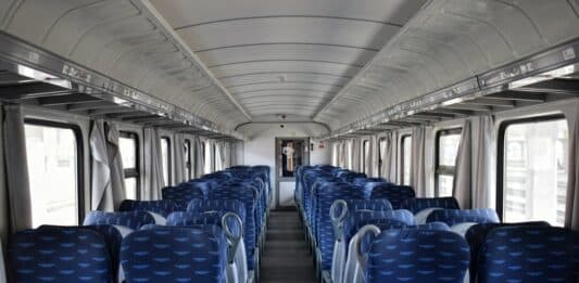 Вагон от състава на влака