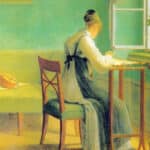 Жена бродира от Георг Фридрих Керстинг