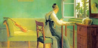 Жена бродира от Георг Фридрих Керстинг