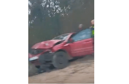 Катастрофа Снимка Скрийншот от видео
Тежка катастрофа е възникнала на пътя