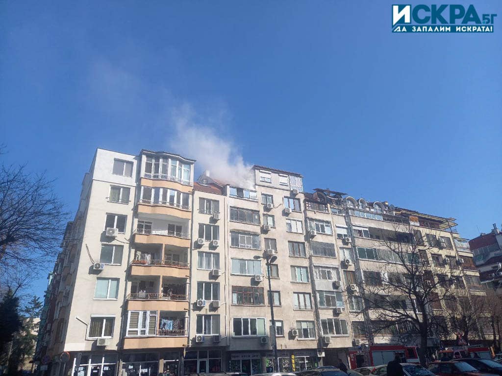 Пожар е избухнал в кооперация в ж к Братя Миладинови в