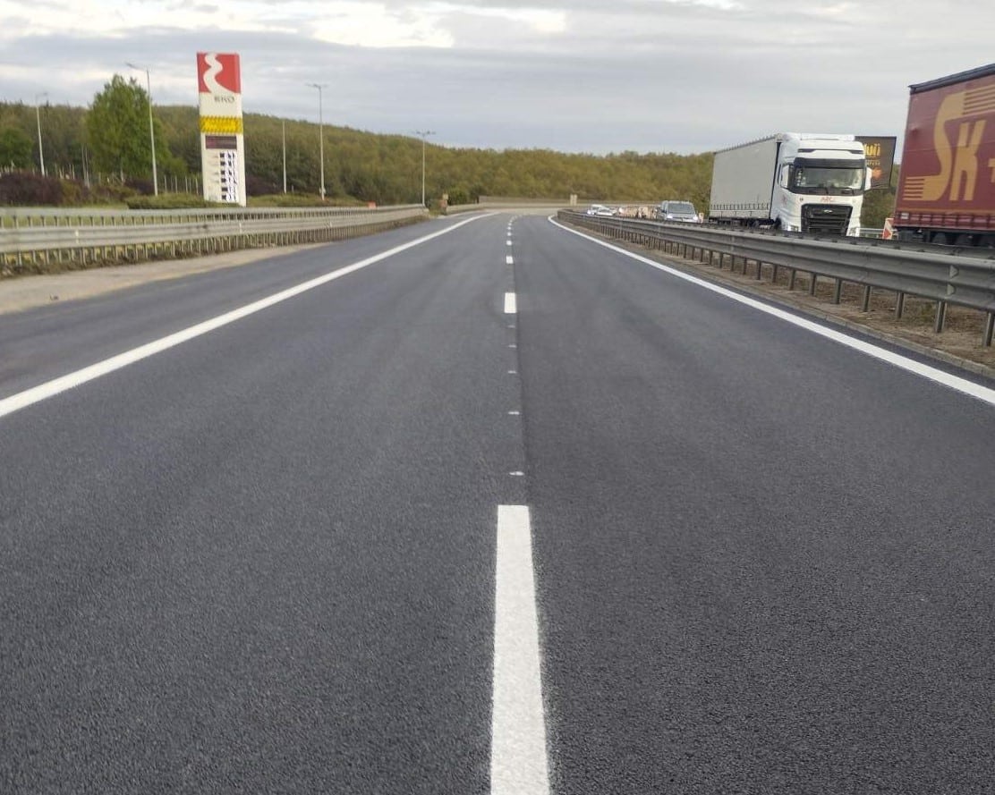 Движението в участък от автомагистрала Тракия в момента е затруднено