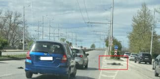 Блъснат човек