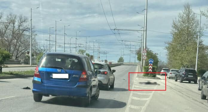 Блъснат човек