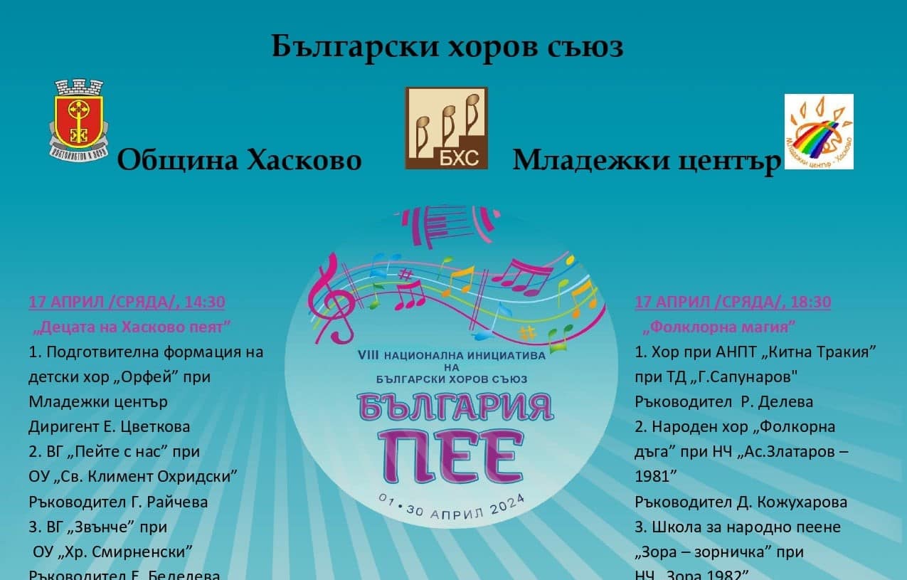 От 17 до 19 април младежкият център при Община Хасково