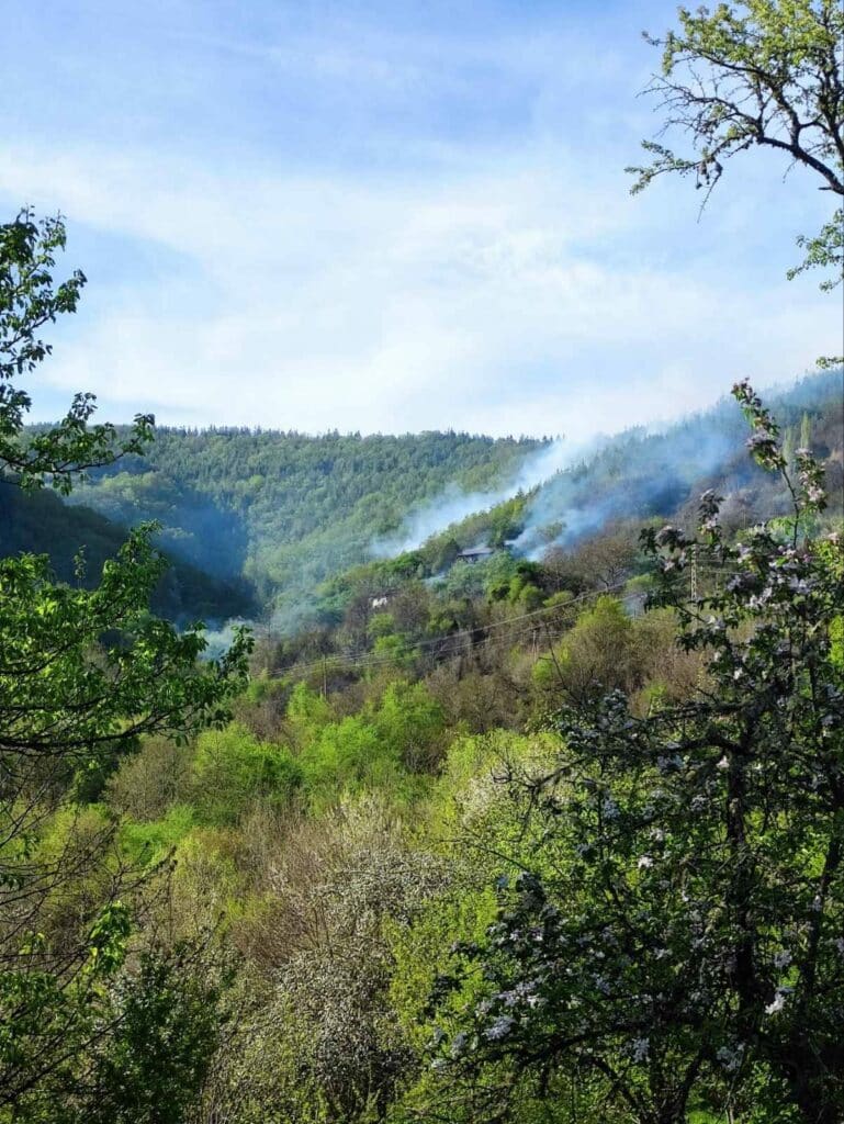 Пожар край Кутугерци