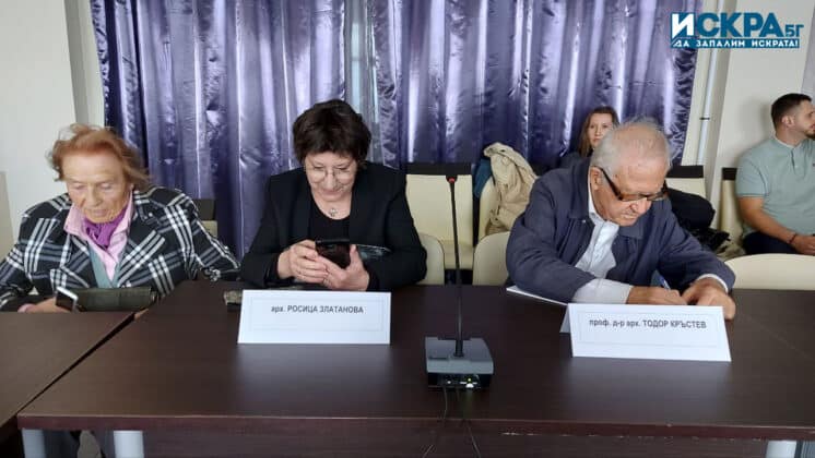 Арх. Росица Златанова и проф. д-р арх. Тодор Кръстев