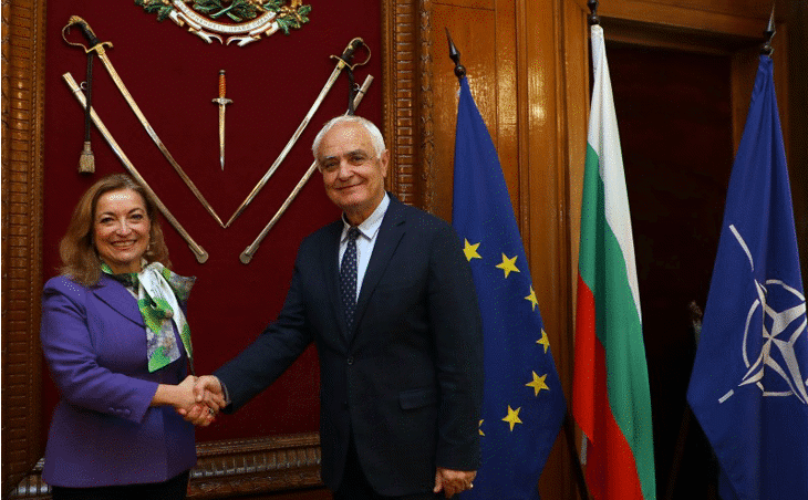 Военният ни министър Атанас Запрянов и началникът на отбраната адмирал