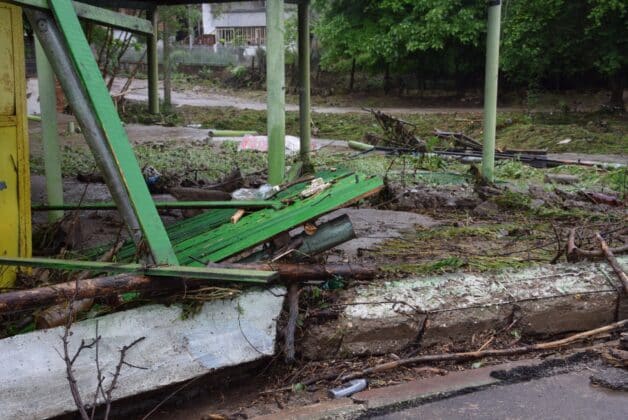 Наводненото село