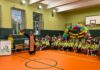 Обновен физкултурен салон
