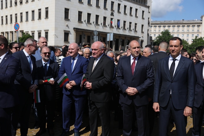 Отбелязване на 24 май Снимка Христо Касабов БТА
Министър председателят Димитър Главчев