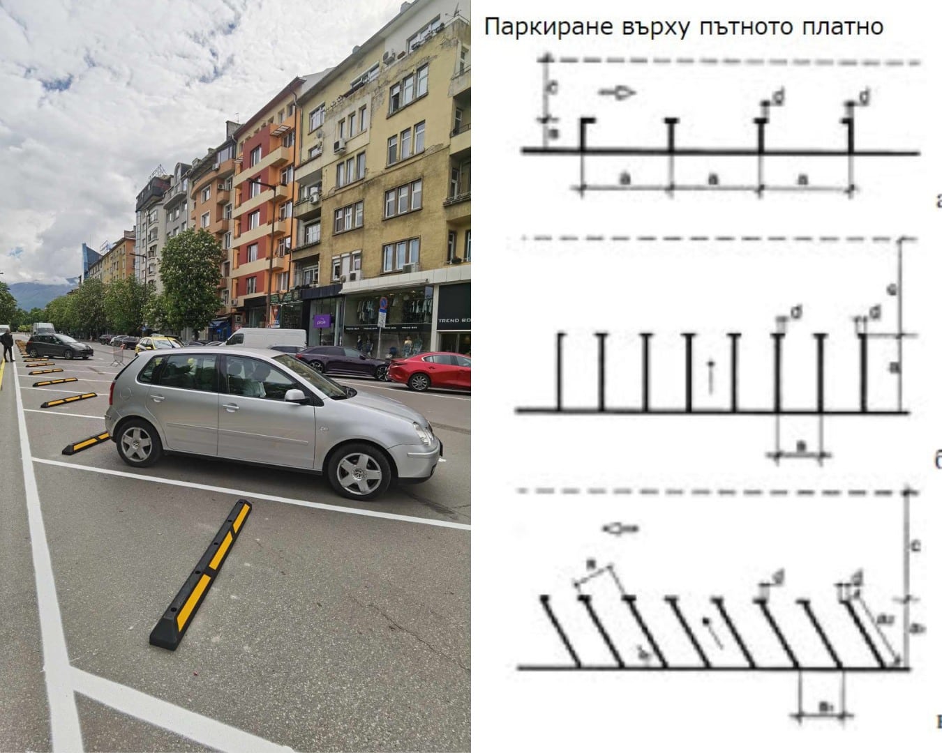През изминалите няколко дена новите паркоместа на столичния булевард Витоша“