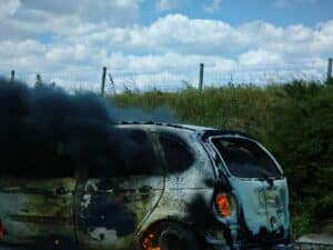 Изгорял автомобил