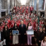 Президентът посрещна млади гвардейци