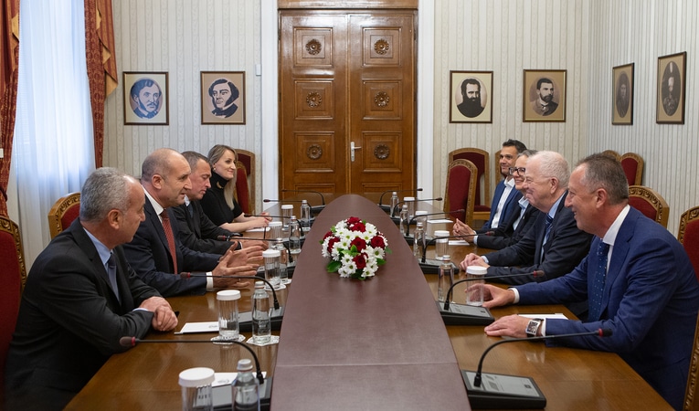Днес държавният глава Румен Радев се срещна с президента на