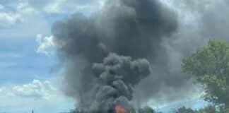 Горящ автомобил