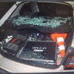 Потрошен патрулен полицейски автомобил