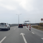 Пътя между Бургас и квартал "Сарафово".