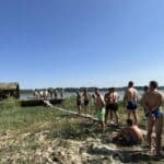 Преплуване на река Дунав, местност "Паметниците", Свищов