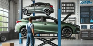 Автомобил, минаващ през задължителен годишен технически преглед