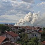 Пожар в склад за фойерверки