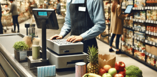 Каса в магазин за хранителни стоки