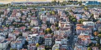 Квартал "Сарафово" в Бургас от дрон