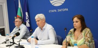 Огнян Атанасов, Пламен Димитров и Галина Кирчева в Стара Загора