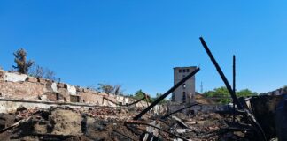 Опожарен склад в Русе