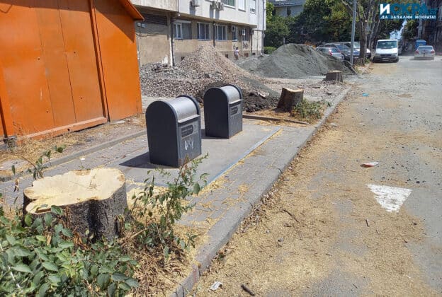 otsecheni darveta na ul gladston v zhk vazrazhdane burgas