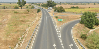 Път между Сливен и Ямбол