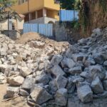 Укрепване на опасна подпорна стена в Стария град на Пловдив