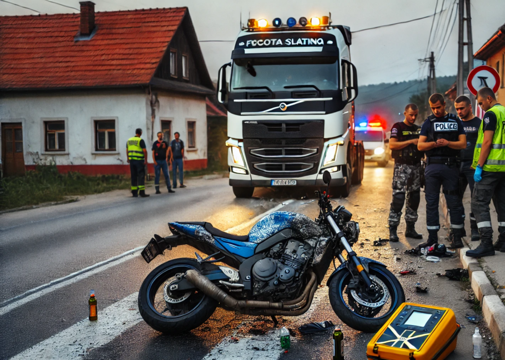 е пострадал след сблъсък с влекач в село Борован съобщиха