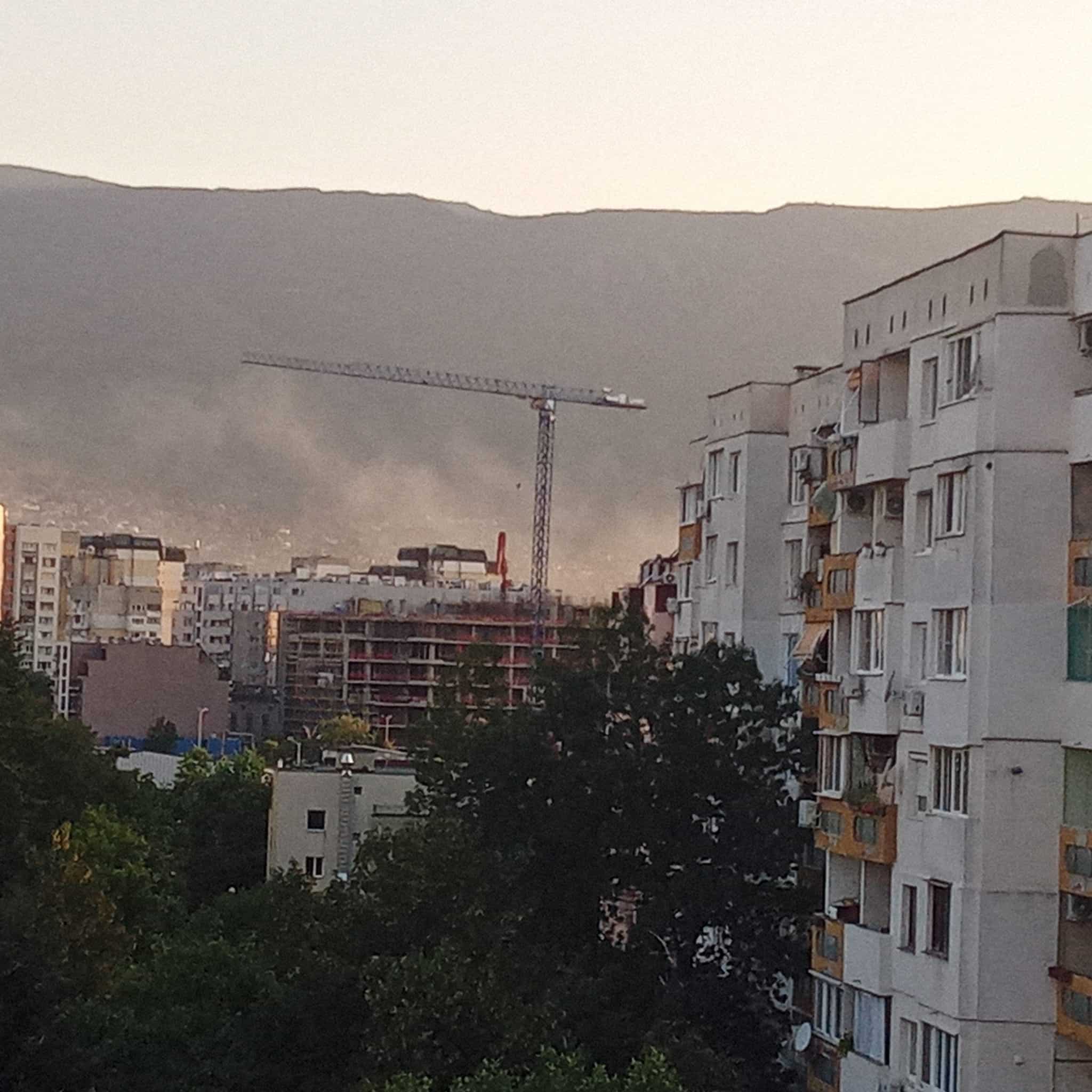 е избухнал в София в подножието на Витоша Това съобщиха