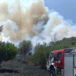 Пожарът в Струмяни, пожар