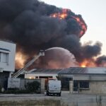 Голям пожар в завод в Царацово