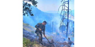 Пожарът, с. Голешово, община Сандански