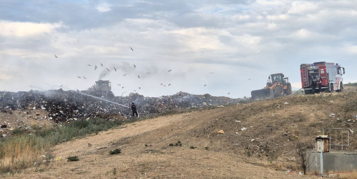 В четвъртък вечерта регионалното депо за отпадъци в Русе беше