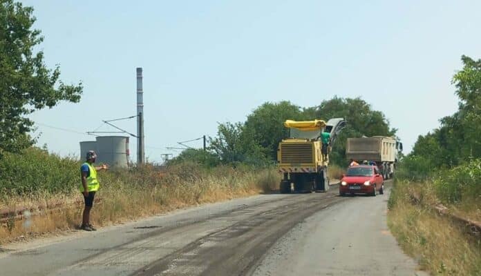 Ремонт на път в участъка участъка от между селата Обручище и Медникарово
