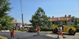 Ремонт на път в село Писменово, Община Приморско 2