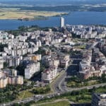 Езеро Мандра край ж.к. Меден рудник в Бургас.