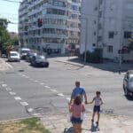 Светофар на кръстовището на улиците Княз Борис и Христо Ботев в Бургас