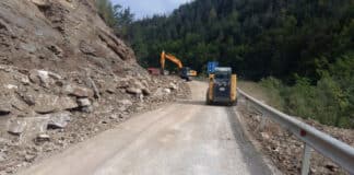 Свлачище на път Пловдив - Смолян