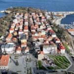 Царево и пристанището, заснети от дрон